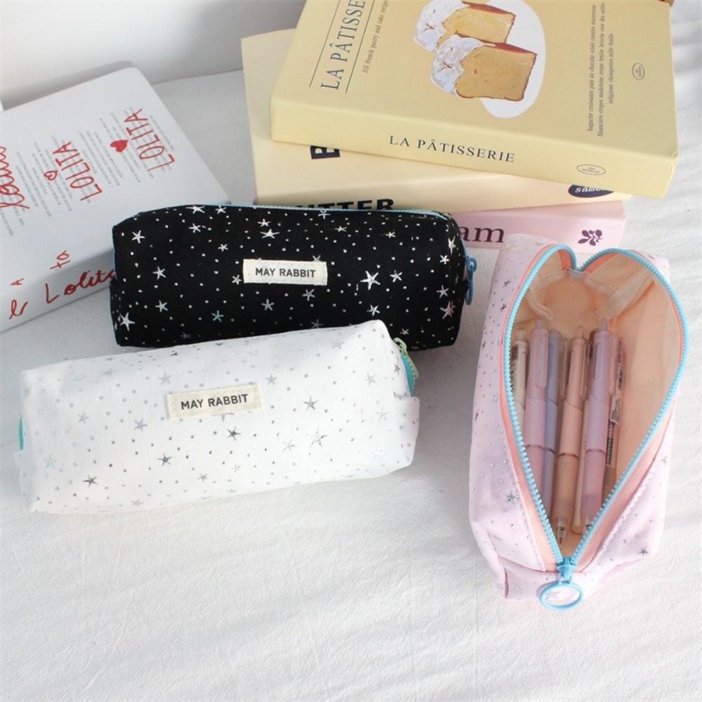 New Star-shaped Pencil Case Large-capacity High-quality Stylish Stationery Organizer Canvas Stationery Organizer Tool