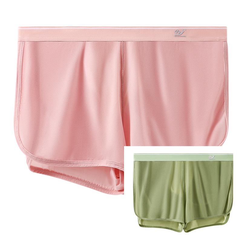 Pánské letní ledové hedvábné síťované A-střihové spánkové slipy - Prodyšné a sexy