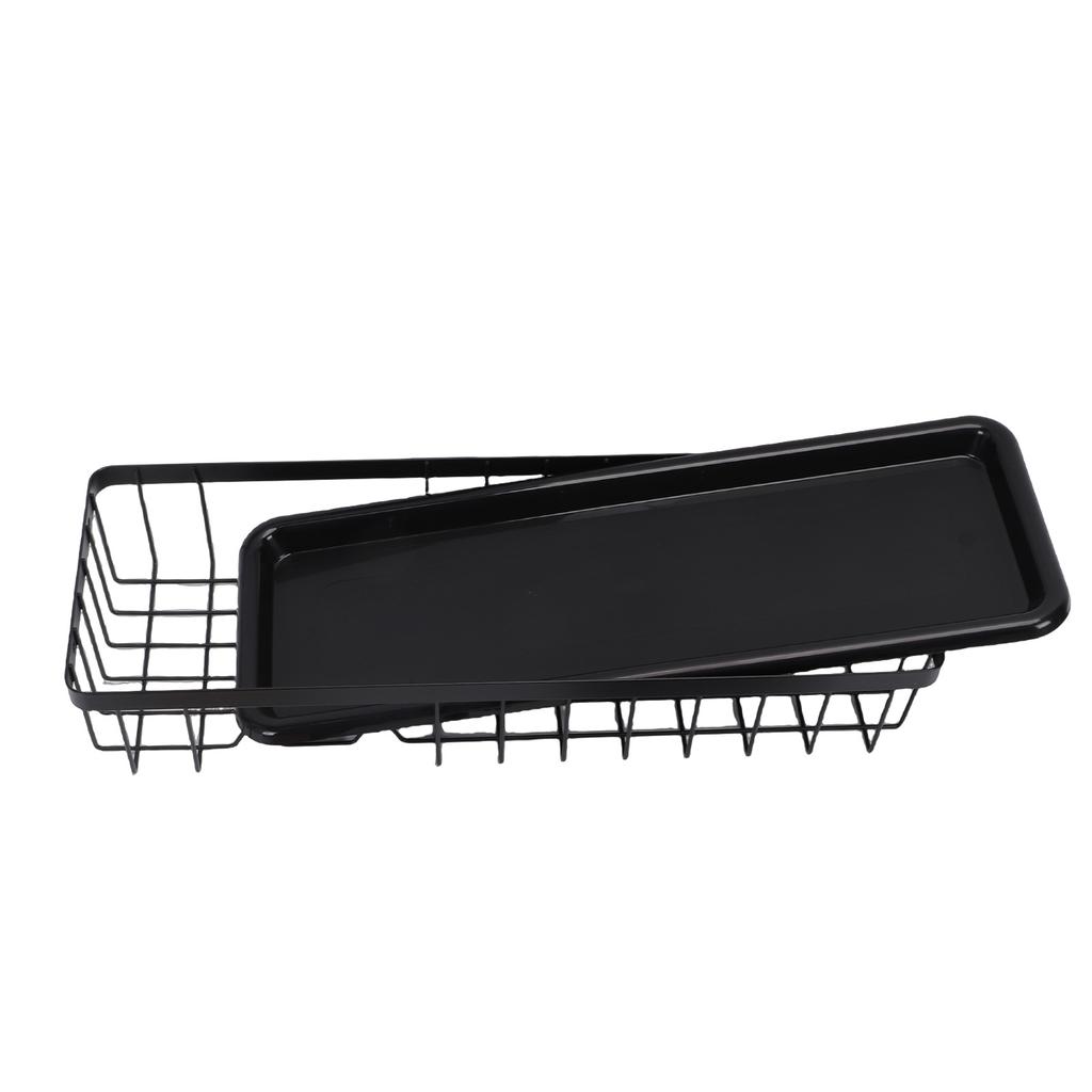 Dish Rack and Drain Board Kitchen Plate Cup Dish Drying Rack Tray Cutlery Dish Drainer with Wood Handle