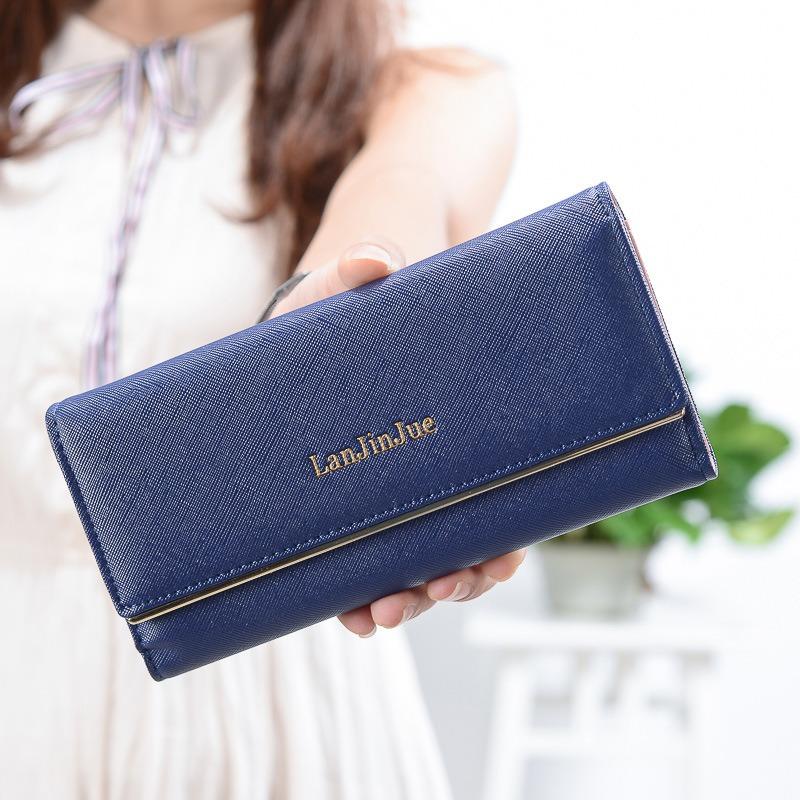Women's Wallet Long Wallet Large Capacity Vintage Leather Wallet Handbag