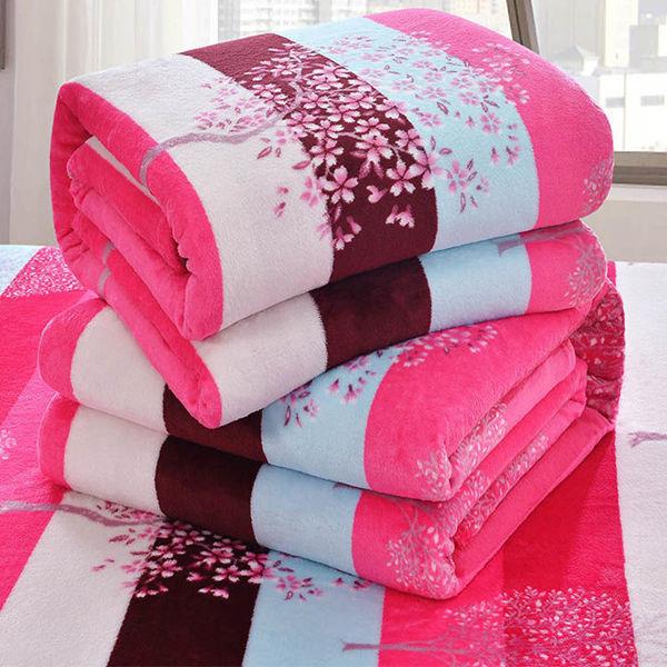 Autumn Winter Flannel Blanket Siesta Cover Blanket Leisure Student Dormitory Household Blanket Bed Sheet Dual-use