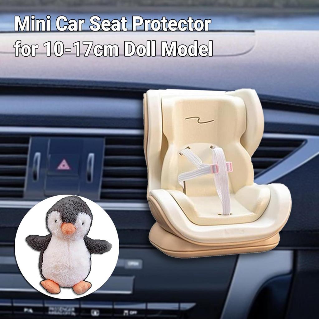 Puppenautositz Lüftungsschlitz Kindersitz für kleine Puppen Dekoratives Plüschtier Autositz-Lüftungsschlitz-Clip für Schul-Rollenspielbereiche Schreibtisch