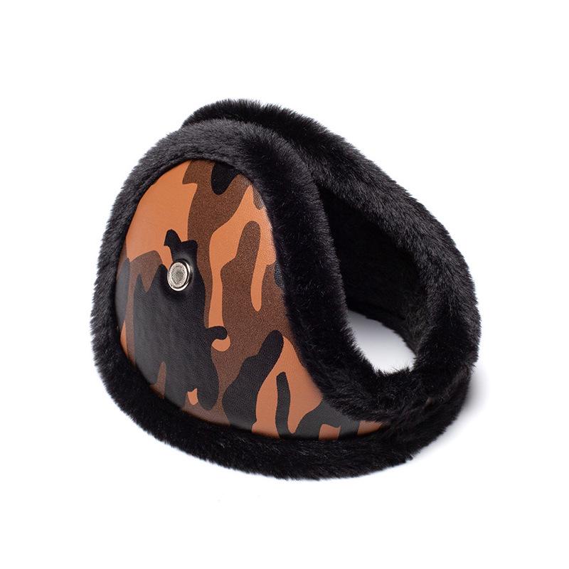 Camo Fleece-Lined Winter Ear Warmers for Men & Women - Thickened Cycling Ear Covers