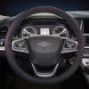 Car Steering Wheel Cover 38cm Leather For Chery Tiggo 8 Arrizo 5 Pro Gx 5x eQ7 Chery Tiggo 7 Pro 2018   Auto Accessories