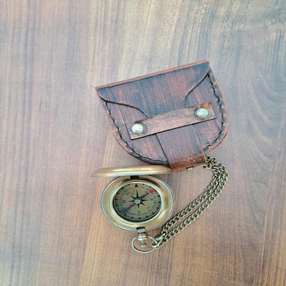 Personalized Brass Sundial Compass – Handmade Nautical Gift standard