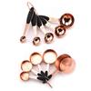 Rose Gold Stainless Steel Heavy Duty Baking Tool Sugar Scoop Measuring Cups Measuring Spoons Set