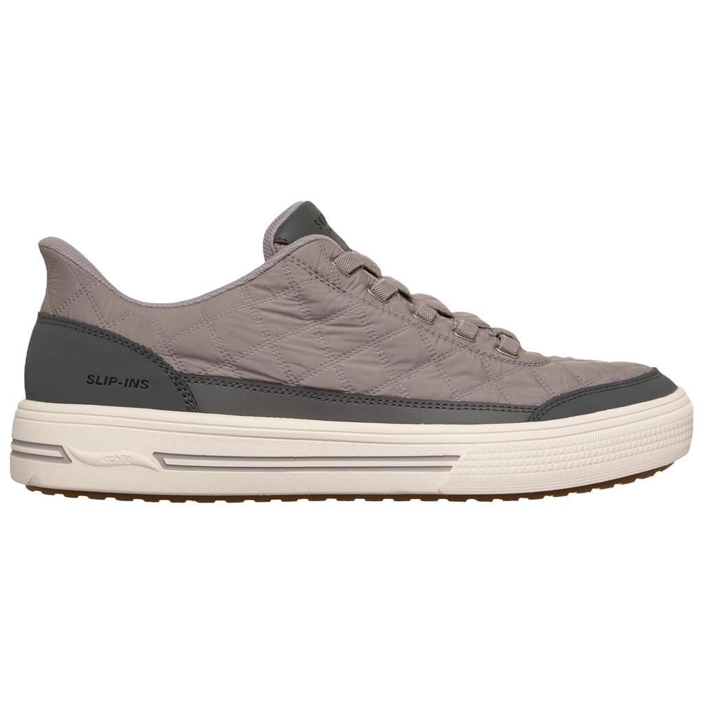 Skechers ArchFit Arcade Cozyfit Charming Days Comfortable Soft Breathable Support Sneakers Men Sneakers Gray Brown 183227-GRY