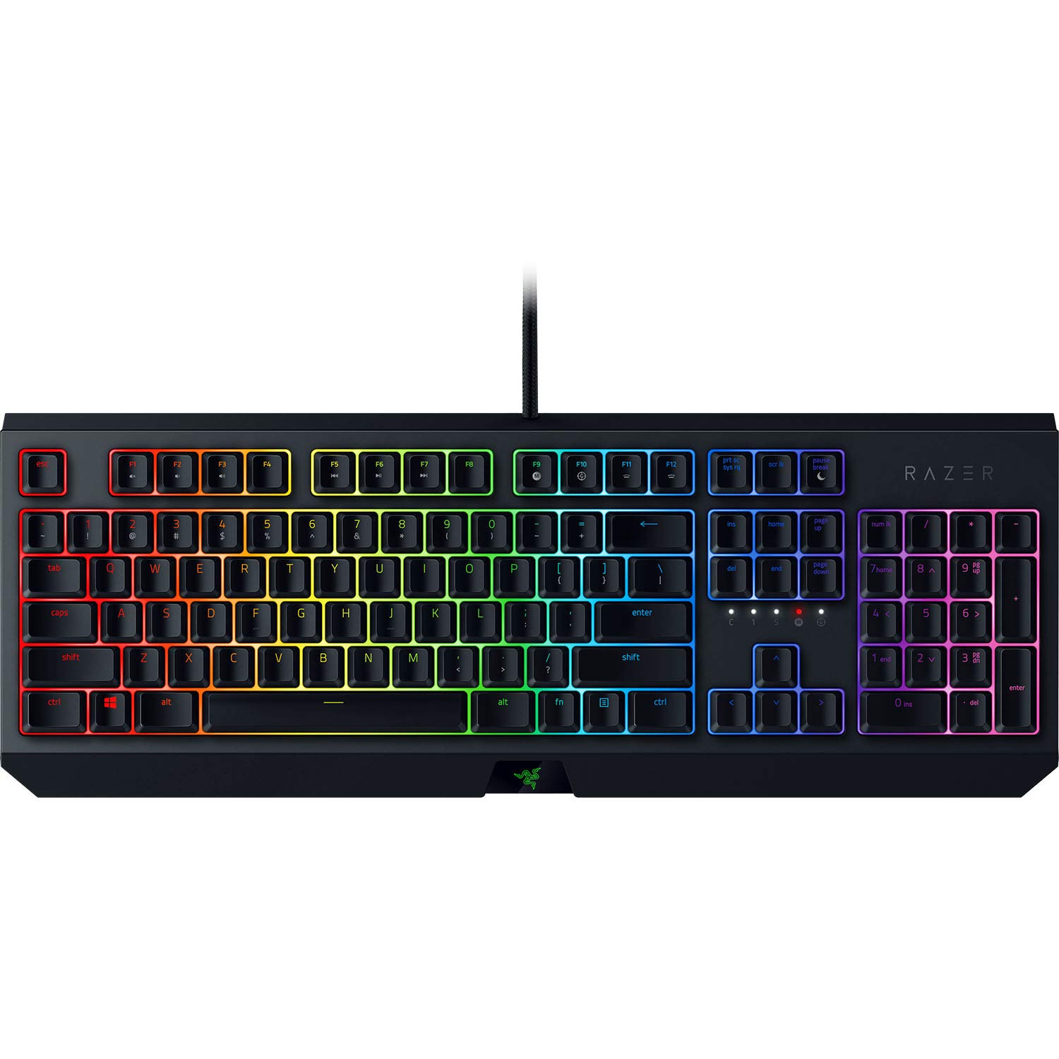 

Razer Blackwidow Green Switch Mechanical Gaming Keyboard English US Layout Authorized Distributor Guaranteed [Japanese Product] RZ03-02860100-R3M1