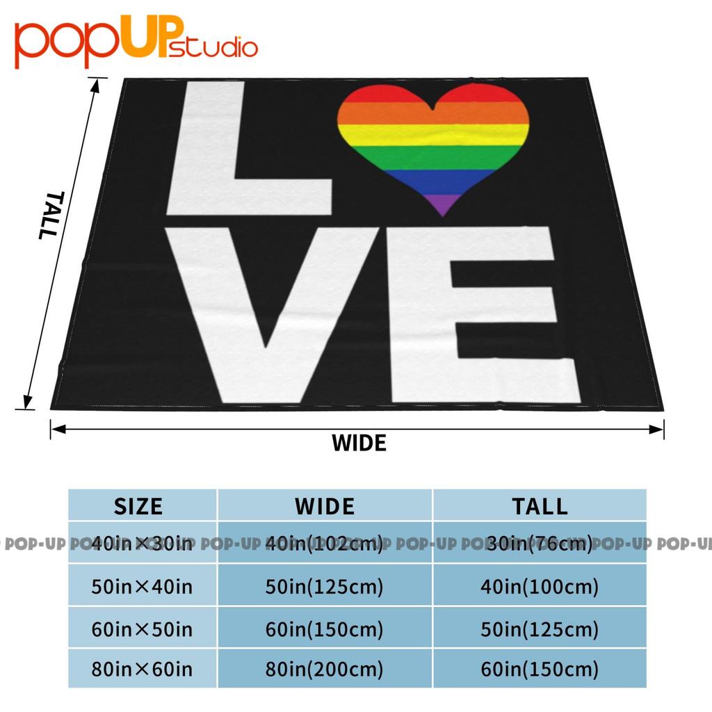 Love Heart Lgbt Ultra-Soft Blanket Quilt Winter Sofa Cover Bed Covers