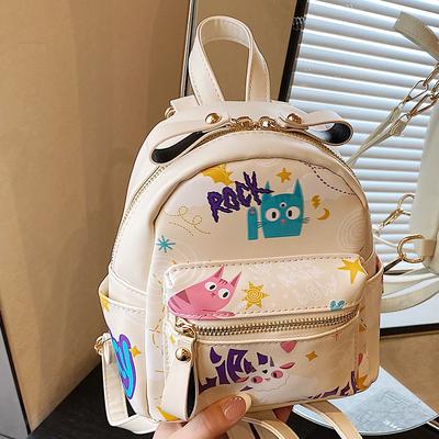 Niche Graffiti Small Backpack Female 2025 New Fashion Summer Cute Large Capacity Korean Version Travel Schoolbag Backpack
