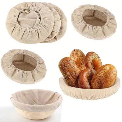 Cloth Lid Cover for 6-8 Inch Jars Bread Basket Liner Cloth Lids Reusable Eco-Friendly Banneton Proofing Cloth Home Fermentation Brewing Essentials