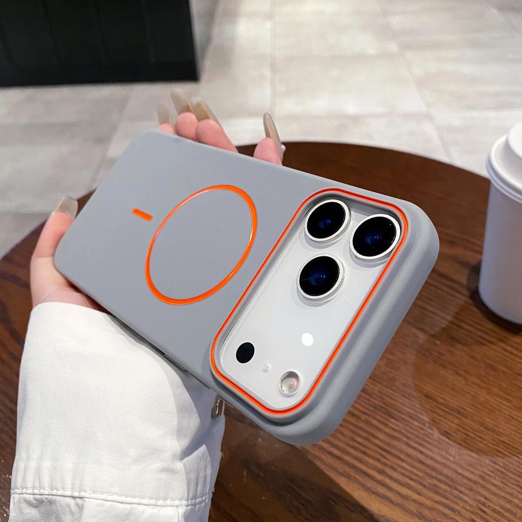 Luxury Magnetic Matte Soft Phone Case For iPhone 17 Pro Max Air 16E 15 14 13 12 11 17 Shockproof Magsafe Wireless Charging Cover