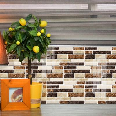 Kitchen Oil-Proof Sticker Simulation Marble Crystal Wallpaper Bathroom Renovation Sticker Old House Renovation Sticker Self-Adhesive Tile Sticker
