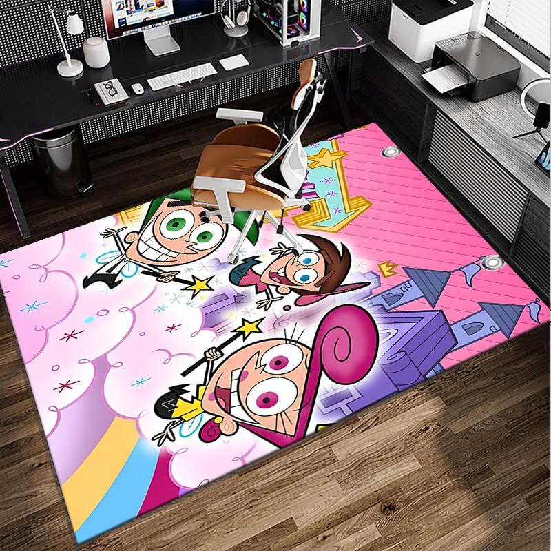 Magical Friendship Timmy Adventure Office Rug Chair Mat, Game Carpet, Suitable for Front Door, Bedroom, Living Room, Desk, Holiday Gift