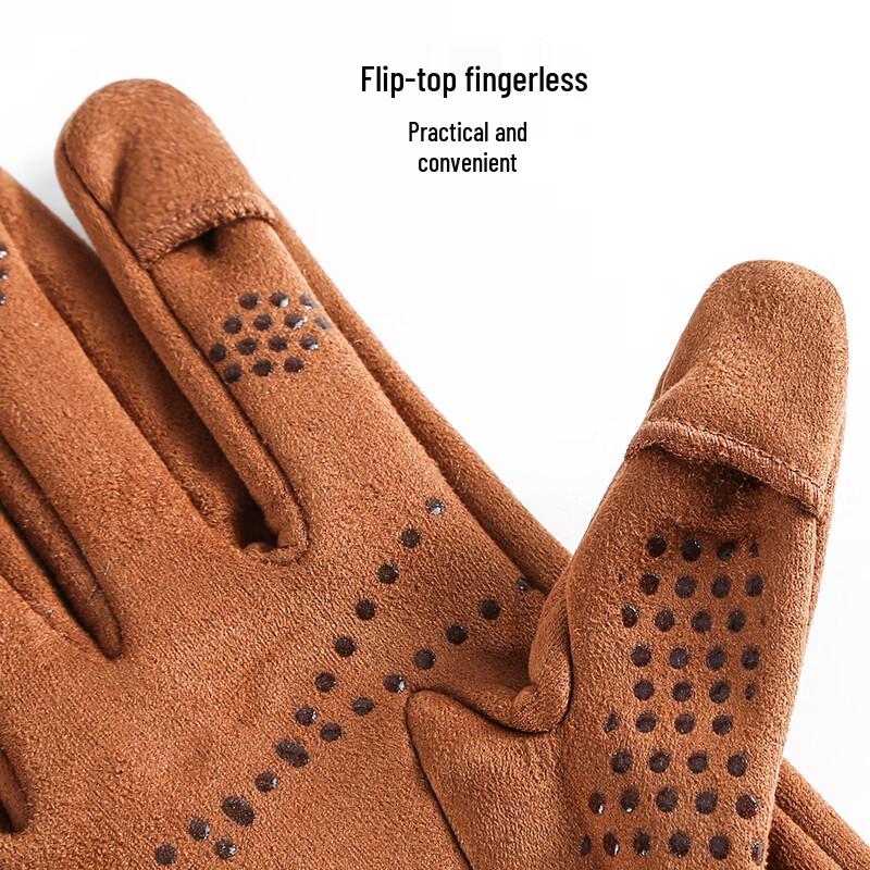 Мужские перчатки UOSU с флисовой подкладкой и откидным верхом для сенсорного экрана