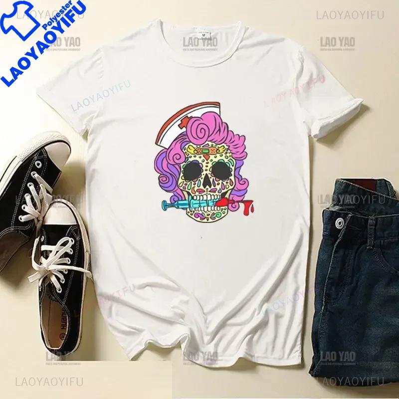 Skull Day Of The Dead Graphic T Shirts Skeleton Unisex Tshirts Mexican Heritage Flowers Black Tops Casual Kawaii Funny Clothes