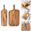 Anti-mold Wooden Cheese Board with Handle Solid Wood Chopping Blocks Cutting Boards  Household