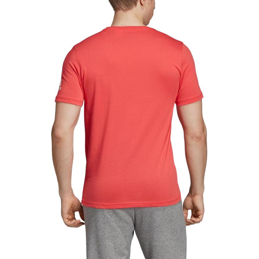 Adidas Mcode Graph Tee Round Neck Fashion Comfortable Short Sleeve T-Shirt Men Tops Red DV2967