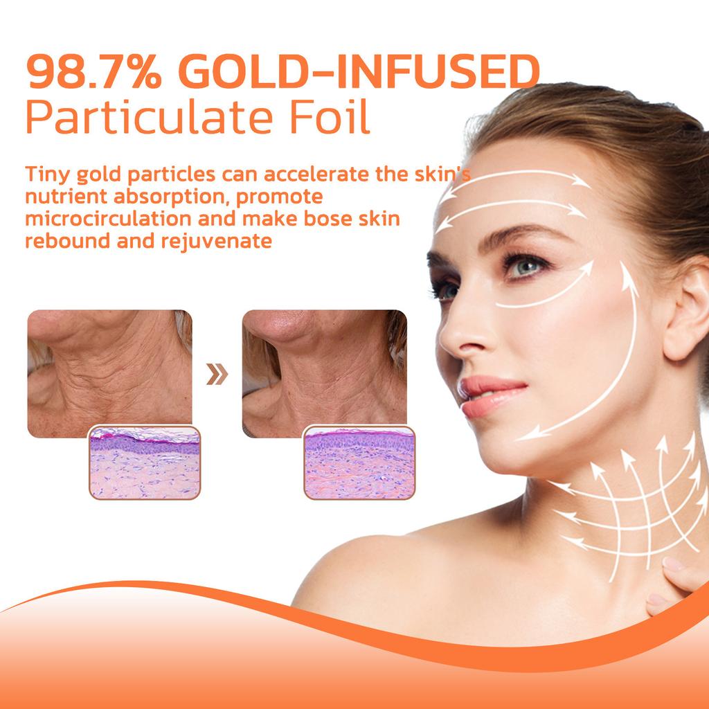 4K Gold Peptide Reversal Essence, Moisturizing and Firming Skin, Essential Essence for Daily Care,Anti-wrinkle, Reducing Fine Lines On The Face
