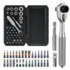 2026 New Screwdriver Kit 42in1 Aluminum Alloy, Ratchet Magnetic, Flexible Shaft for DIY & Furniture