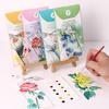 10sheets/set Watercolor Bookmark Painting DIY Handmade Portable Coloring Paper Holiday Party Gift
