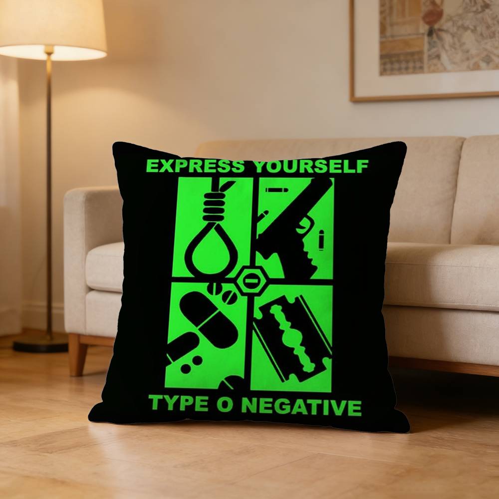 TType O NNegative Pillow Case Pattern Printed Pillowcase For Living Room Sofa Cushion Cover