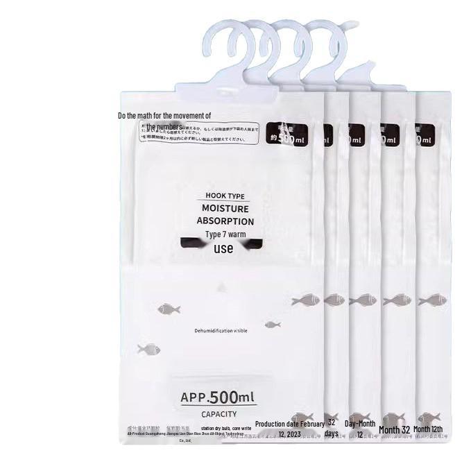 Multifunctional Wardrobe Dehumidifier Bag: Mold & Moisture-Proof Hanging Desiccant for Indoor Use