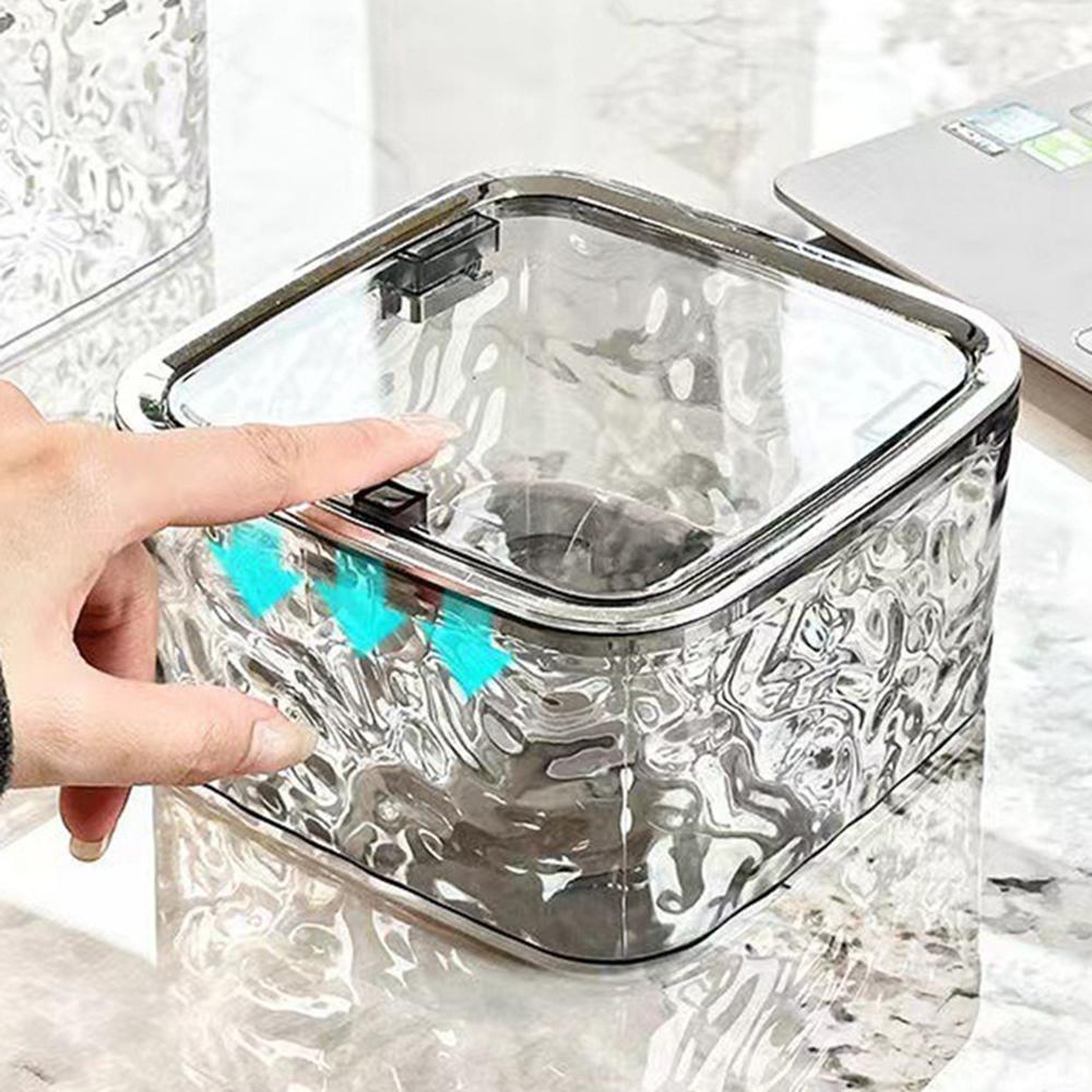 Haaraccessoires Aufbewahrungsbox Großes Fassungsvermögen Transparentes Acryl Tragbare Aufbewahrungsbox Mädchen Haargummis Haarspangen Organizer Box