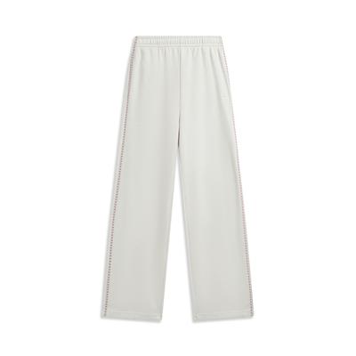 Embroidered Brand Logo Casual Knitted Sports Pants Women Bottoms AKLW186-3