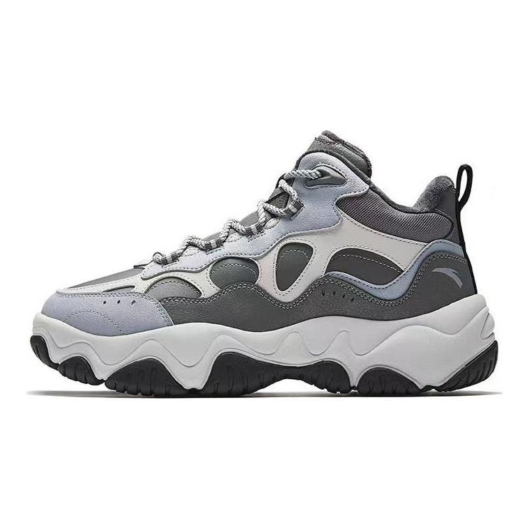 Anta Flowing Comfort Trendy Versatile Wear Resistant Warm Low Top Dad Shoes Men Sneaker Gray 112548953-1