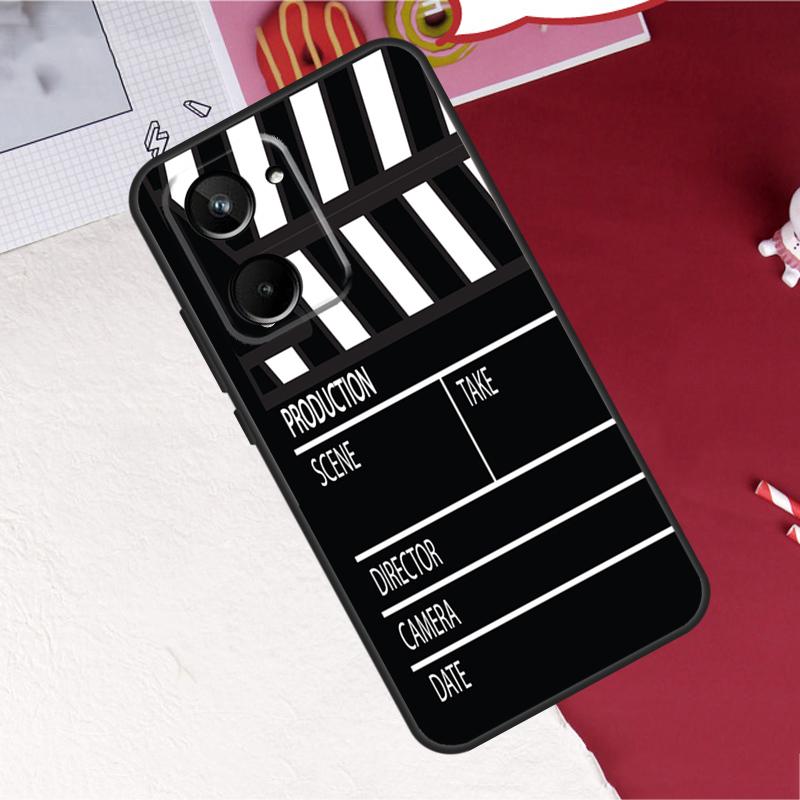 Clapper Board For Realme C75 C71 C55 C53 C67 C61 C33 C63 C51 C65 GT7 15 Pro 10 11 12 13 14 Pro Plus Case