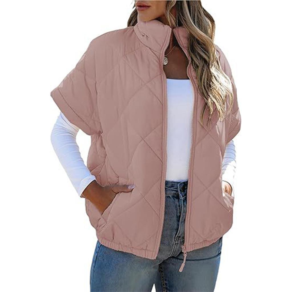 Women'S Casual Vest Loose Warm Cotton Vest Jacket