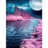 DIY 5D Diamond Painting Landscape Full Moon Cross Stitch Kit Rhinestone Diamond Embroidery Mosaic Art Home Decoration Picture