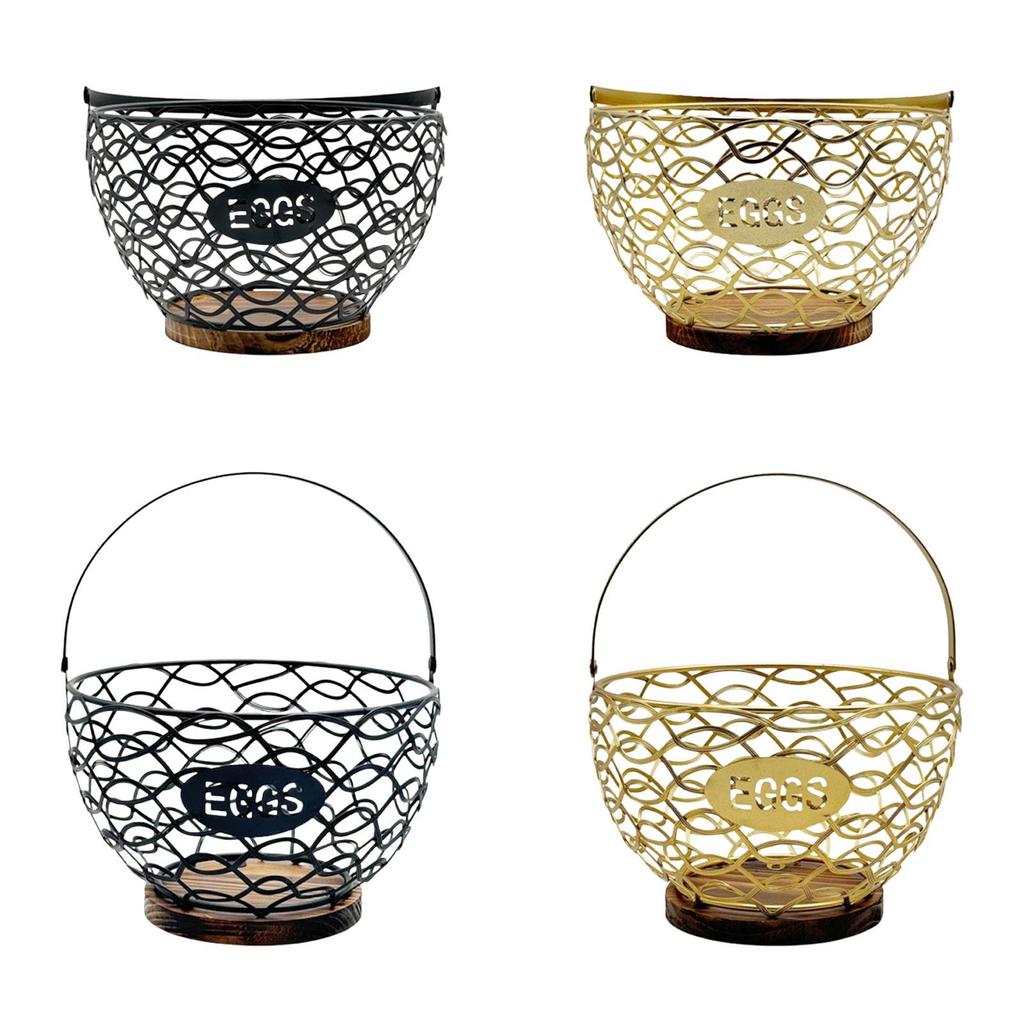 Egg Storage Holder Wire Chicken Basket Organizer Kitchen Basket for Fruit Vegetables Nuts Desktop Collection
