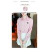 2026 New Women's Embroidered Cotton Shirt, Fashionable and Youthful Striped Long Sleeve Blouse
