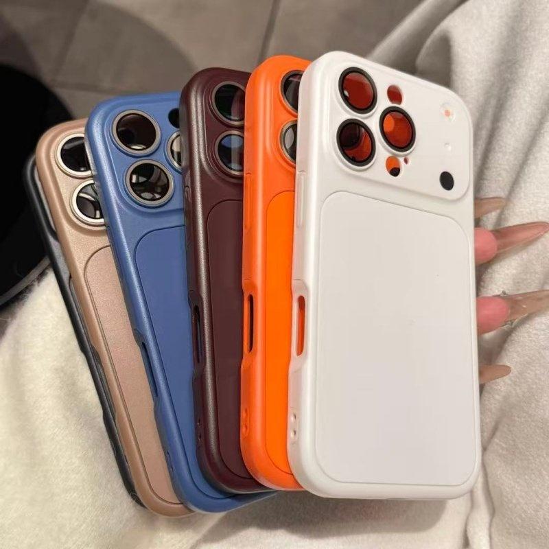 Capa Fosca 2 EM 1 Para iPhone 17 Air 16 15 14 Plus 13 12 11 Pro Max Armadura de Proteção de Lente Mudança Instantânea para 17 Capas