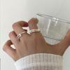 Retro Korean Dongdaemun Hip Hop Push-Pull Ring for Women - Simple, Creative Punk Design for Index Finger