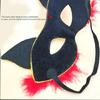 Masquerade Mask Foxes Mask Halloween Costume Mask Sequins Cats Mask Half Face Mask for Party