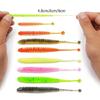 4.8/6/8cm Artificial Worm Baits Saltwater Fishing Tackle Accessories for Trout Fishing Soft Lures Paddle Tail Baits