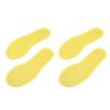 2Pair Foot Shaped Floor Markers PVC Non Slip Educational Footprint Markers for Preschool Classroom Kindergarten Yellow