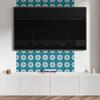Self-adhesive Vinyl Panel with a Pattern for the Living Room 120x60 Cm Geometric Floral Pattern