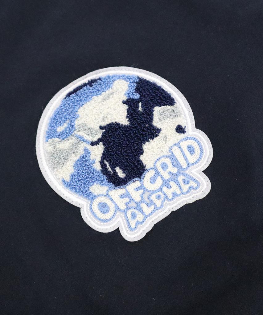 Offgrid Authentic Wappen Varsity Wool Padded Jacket - Navy