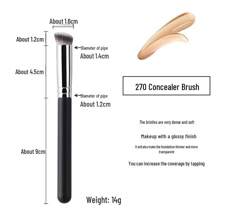 

Набор кистей: 270 и 370 кисти для консилера, 170 кисть для тональной основы — мягкий ворс для контуринга и макияжа.