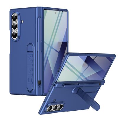 Bracket Hinge Z Fold7 Fold6 Phone Case For Samsung Galaxy Z Fold 7 6 5 4 Pen Slot With S Pen Screen Glass Film Protective Cover
