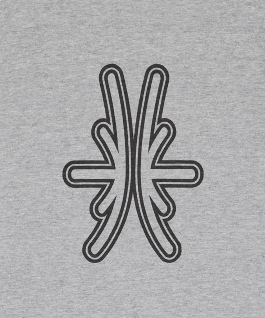 BOUNDARY Decalcomania Slim Fit Ringer T-Shirt [Gray]