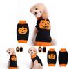 Halloween Small Dog Clothes Pet Sweater Warm Pumpkin Coat For Cute Puppies