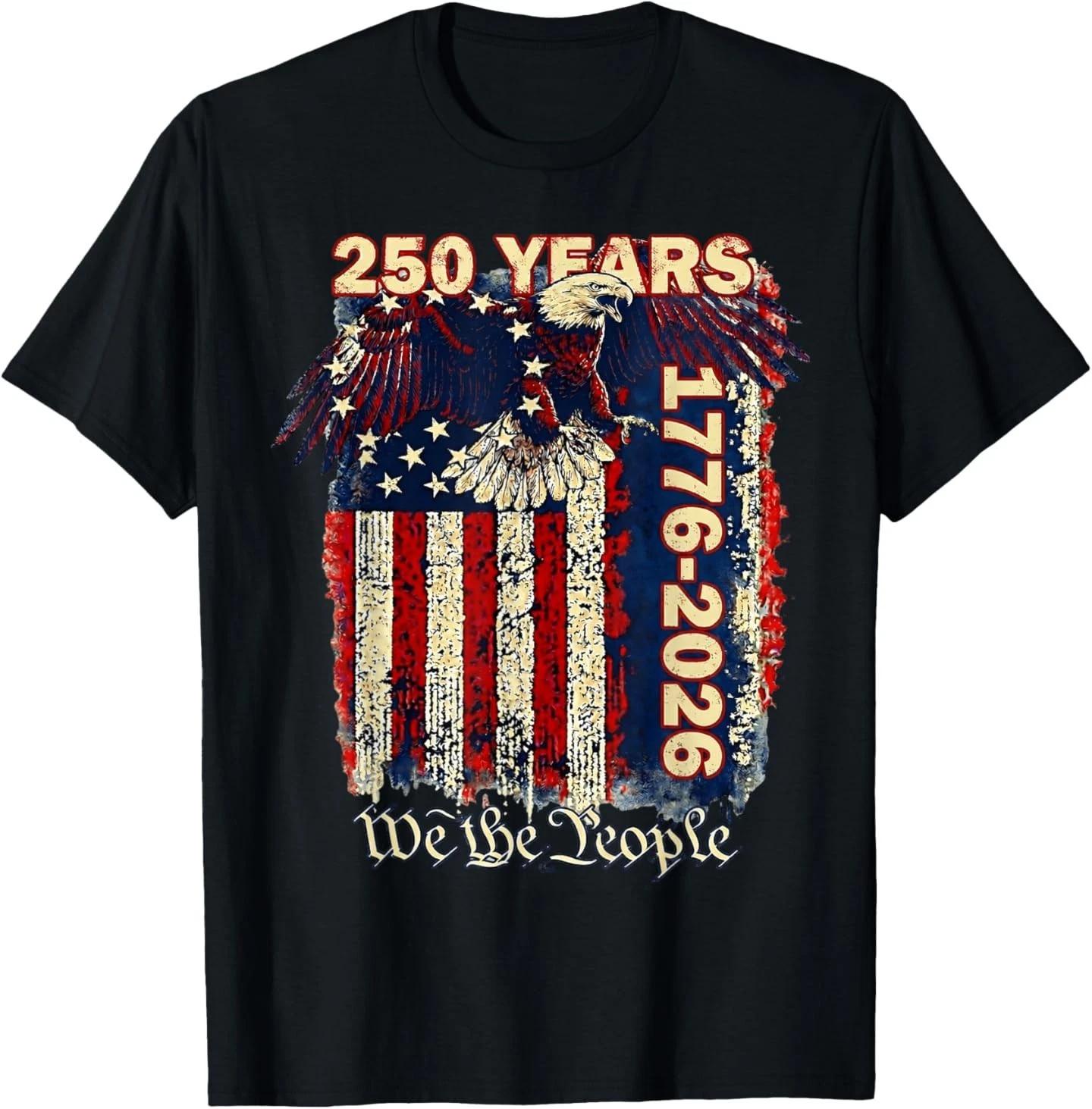250-летие США Патриотическая Мужская Женская 1776 Америка 250-летие Футболка S