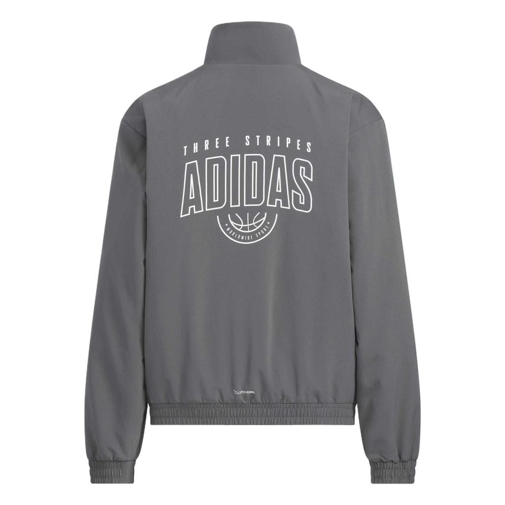 Adidas Jacket ClimacoolTrack SPORTSWEAR WOVEN JACKET Stone Gray/White Kids' KC1560