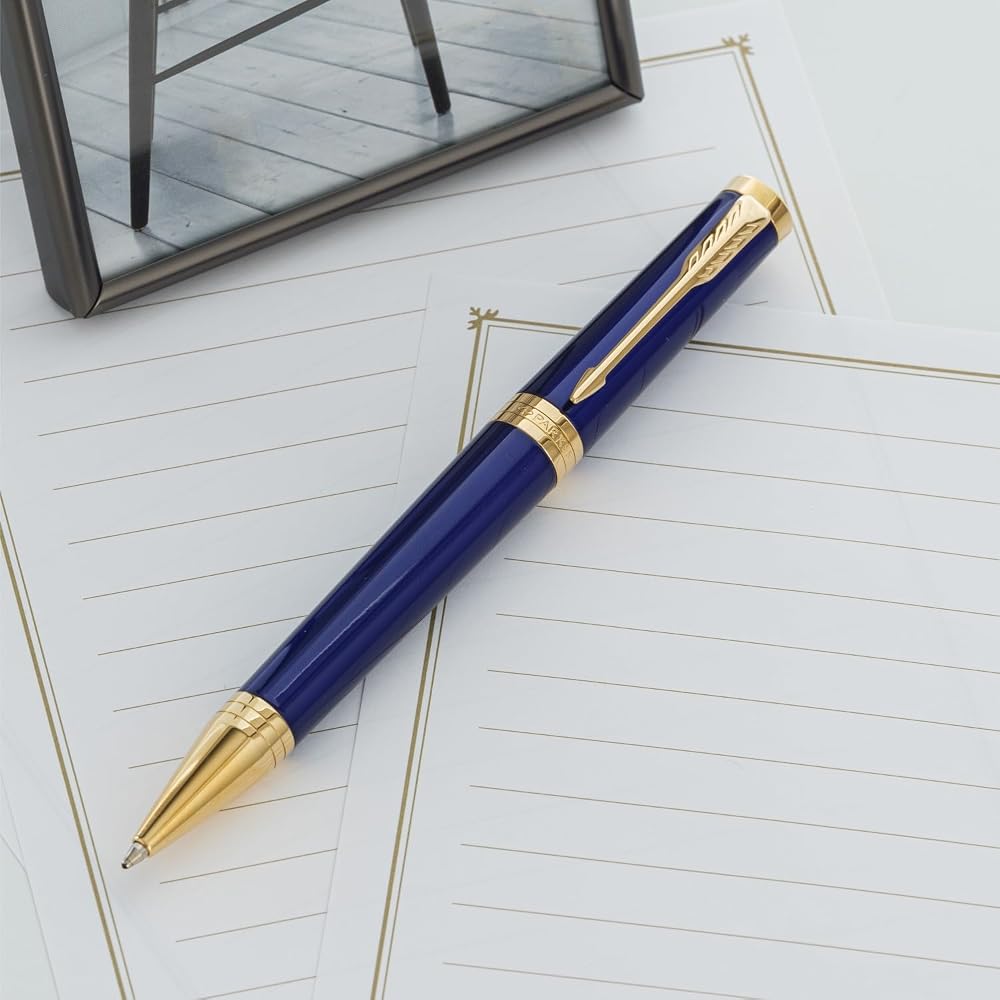 PARKER Parker Ballpoint Pen, Ingenuity, Dark Blue, GT, Medium, Oily Brand, Wrapping Bag, Gift Box...