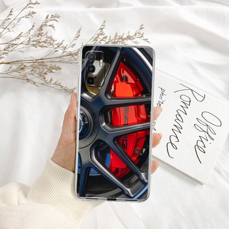 

Supercar Super Wheel Car Calipers Transparent Phone Case for Samsung Galaxy A04 A04S A14 A23 A34 A54 M23 M33 M52 M53 Galaxy A04